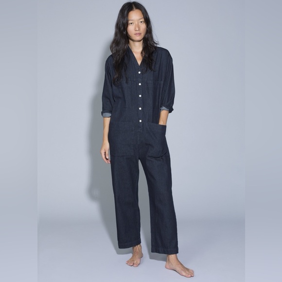 Ilana Kohn Tuck Coverall Inky Denim - Picture 1 of 9